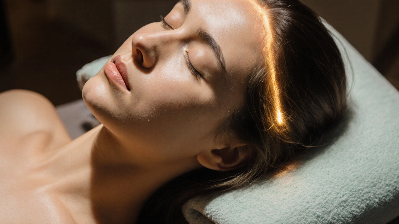 Omlazující účinky indické masáže hlavy - revitalizace pokožky a vlasů